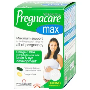 Viên uống Pregnacare Max Omega 3 DHA Vitabiotics cung cấp vitamin và khoáng chất cho phụ nữ mang thai 84 viên