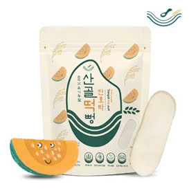 Bánh gạo lứt hữu cơ Ecomom vị bí đỏ