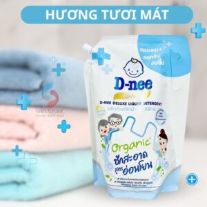 Nước giặt xả Dnee dạng túi xanh 1.3L