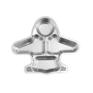 Khay ăn dặm inox hình máy bay