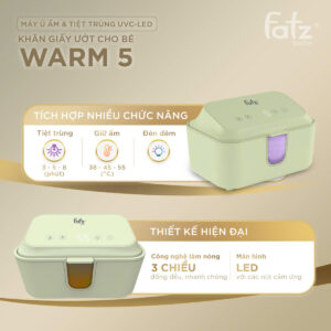 Máy Ủ Ấm Khăn Ướt Cho Bé Fatzbaby Warm 5
