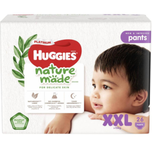 Bỉm - Tã quần Huggies Platinum Nature Made size XXL 26 miếng