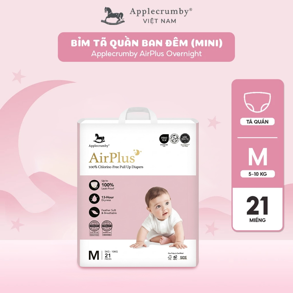 Bim-ta-quan-dem-Applecrumby-Airplus-Overnight-Mini-Pull-Ups-size-M-–-21-mieng-5-–-10kg