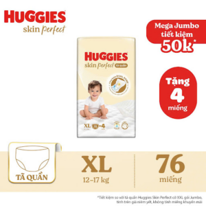 Bỉm Huggies Skin Perfect XL 72 miếng