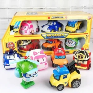 Set 6 xe Poli biến hình