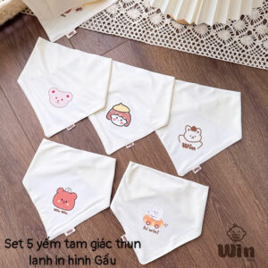 Set 5 yếm tam giác thun lạnh win