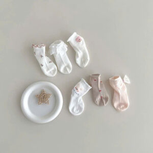 Tất ren nơ set 3