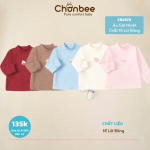 Áo giữ nhiệt chất nỉ lót bông Chunbee