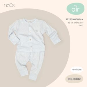 Nous – Bộ cài thẳng dài màu xanh