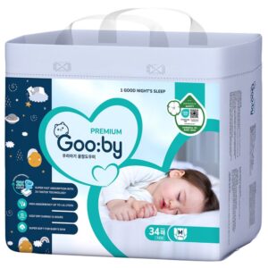 Bỉm quần Gooby premium đêm M34 miếng