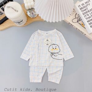 Bộ sơ sinh dài tay cu tít