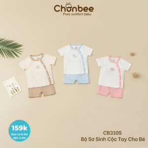 Chunbee - Bộ sơ sinh cộc tay cho bé