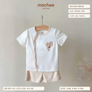 Mochee - Bộ rời cài lệch cộc Voi Be (BR038)