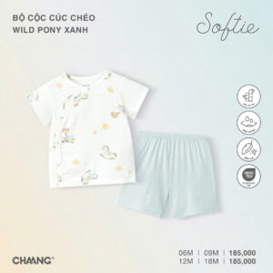Chaang - Bộ cộc cúc chéo Wild Pony xanh