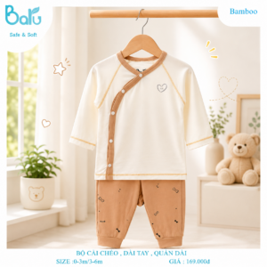 Balu - Bộ cài giữa/giữa chéo dài tay quần dài