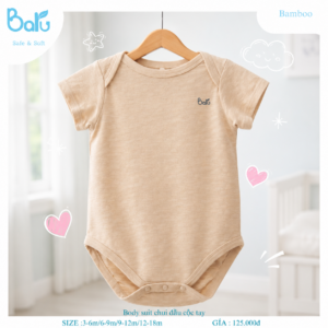 Balu - Bộ body suit chui đầu cộc tay