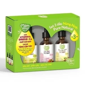 MĂMMY - Set 3 dầu núng nính (dầu bơ, óc chó, gấc)