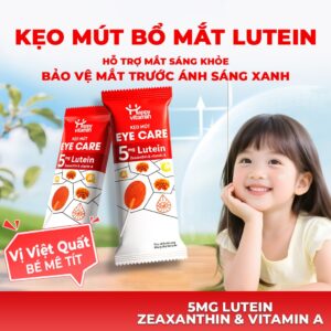 Kẹo mút Happy Bổ mắt Lutein - ĐỎ