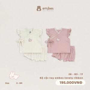 Embes - Bộ cộc tay embes lovely ribbon