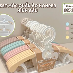 Set 5 móc quần áo Honper hình gấu HP2136