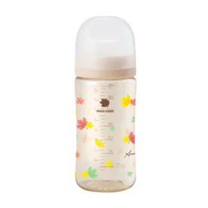 Bình sữa BebeGrow Green Finger 280ML họa tiết lá phong