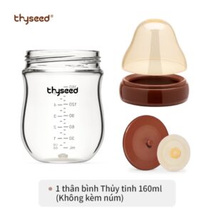 Bình Thyseed thủy tinh 160ml ko kèm núm